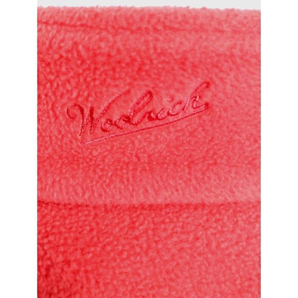 Woolrich Womens Full Zip Long Sleeve Orange Fleece Jacket Pockets - Medium - Picture 7 of 8